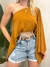 Blusa Bata Feminina em Duna Ombro a Ombro Multiformas com Top Carine Ref. 1426 na internet