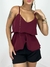 Blusa Feminina em Crepe de Alça Boho Chic Thay Ref. 1455