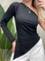 Blusa Feminina em Ribana Nula Manga Assimétrica Regina Ref. 1460 - comprar online