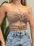 Cropped Feminino em Suplex sem Alças com Recortes e Fivelas Daiana Ref. 1406 - comprar online