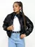 Jaqueta Feminina Puffer em Courino com Capuz Removível Rayca Ref. 1491 - comprar online