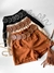 Shorts Feminino em Alfaiataria Zara com Cinto Removível Boho Chic Layla Ref. 14
