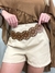 Shorts Feminino em Alfaiataria Zara com Cinto Removível Boho Chic Layla Ref. 14 - comprar online