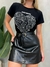 Shorts Saia Feminino em Courino Bolso Faca com Cinto Monise Ref. 1444