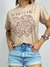 T-Shirt Feminina Estampada Coração Boho Chic Ref. 808