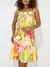 Vestido Feminino Curto Crepinho de Alça com Babado Kenia Ref. 1407