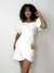 Vestido Feminino Curto em Alfaiataria Manga Princesa Transpassado Lorena Ref. 13 na internet