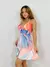 Vestido Feminino Curto em Crepe Seda Frente Única Micaela Ref. 1366 - loja online