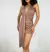 Vestido Feminino Curto em Suplex Costas Nua e Decote V Sofia Ref. 1363