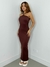 Vestido Feminino Longo em Ribana Costas Nua com Fivela Mila Ref. 1447 - comprar online