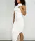 Vestido Feminino Longo em Suplex Regata Franzido com Fenda Tairine Ref. 1360 - comprar online