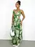 Vestido Feminino Longo Estampado com Bico e Amarração Tânia Ref. 1215 - PeerShopp