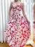 Vestido Feminino Longo Estampado com Bico e Amarração Tânia Ref. 1215 na internet