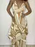 Imagem do Vestido Feminino Longo Estampado com Bico e Amarração Tânia Ref. 1215