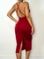 Vestido Feminino Midi em Suplex Alça Cruzada e Costas Nua Tuany Ref. 1343 - comprar online