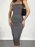 Vestido Feminino Midi em Suplex Alça Fina Vitoria Ref. 1384 na internet