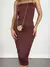 Vestido Feminino Midi em Suplex Alça Fina Vitoria Ref. 1384 - comprar online