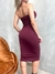 Imagem do Vestido Feminino Midi em Suplex Recorte Duplo com Fivela Maisa Ref. 1390