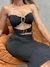 Vestido Feminino Midi em Suplex Recorte Duplo com Fivela Maisa Ref. 1390 na internet