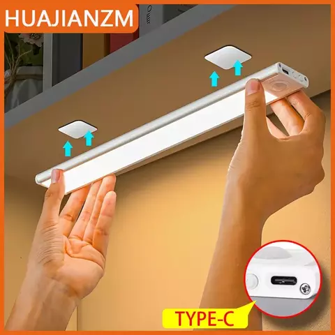 "Luz Noturna LED com Sensor de Movimento – Iluminação Automática, Sem Fio e USB!"