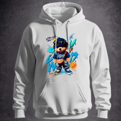 Moletom Canguru Unissex Personalizado com estampa de urso Just Personalizado