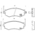 Balatas delanteras Brembo Sentra 2001-2006 1.8 altas temperaturas - comprar en línea