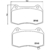 Balatas delanteras Brembo Nissan 350Z 2003-2008 de caliper de 4 pistones - tienda en línea