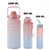 Kit da Garrafa de Água Squeeze Motivacional Com Adesivos 2L+900ML+300ML - comprar online