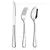 Kit Talheres de Aço Inox 18 Peças - facas garfos e colheres