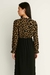 Vestido Midi Estampado Animal Print com Recorte - comprar online