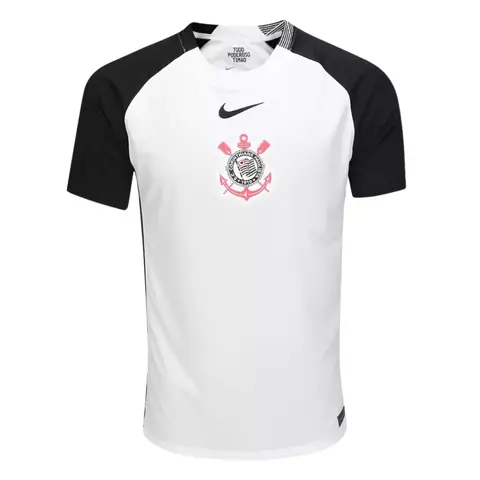 Camisa Corinthians I 25/26 Torcedor Nike - Branco+Preto - comprar online