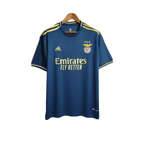 Camisa Benfica Edição Especial 23/24 - Torcedor Adidas - Azul com detalhes em dourado - comprar online