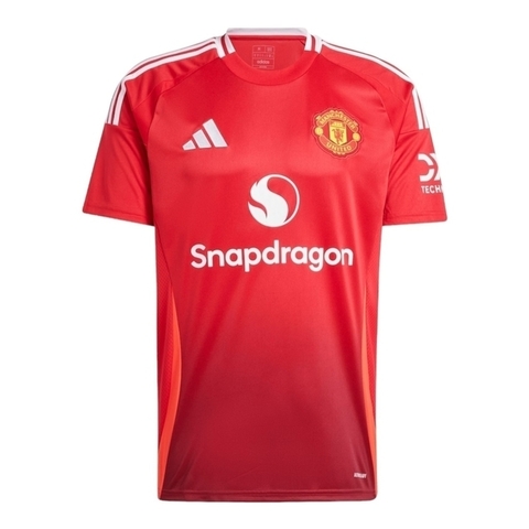 Camisa Manchester United I 24/25 - Torcedor Adidas - Vermelha com detalhes em branco - comprar online