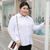 Plus size blusa camisa branca feminina 2024 primavera moda plus size roupas femininas sólido básico ol das mulheres topos 4xl 5xl 6xl blusas na internet