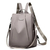Nova moda grande capacidade destacável náilon cor sólida leve alça de ombro à prova dwaterproof água multi funcional mochila feminina