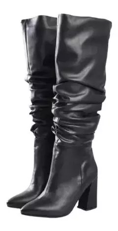 BOTAS CAÑA ALTA ARRUGADAS - comprar online