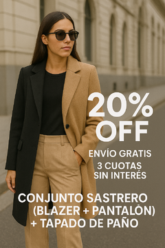 20% OFF CONJUNTO SASTRERO + TAPADO DE PAÑO - comprar online