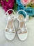 Sandalia Flor Di Mila Laise Borboletas Branca - comprar online
