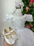 Vestido de Daminha Longo Branco Gabriela Enjoy na internet