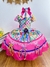 Vestido Infantil Junino Festa São João Luxo Xadrez Colorido - loja online