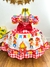 Vestido Infantil Junino Festa São João Xadrez Vermelho