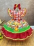 Vestido Infantil Junino Xadrez Vermelho Festa de São João