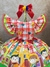 Vestido Infantil Junino Xadrez Vermelho Festa de São João - loja online