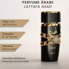 Perfume Lattafa Asad - Eau de Perfum - Masculino - 100ML na internet