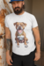 Playera Cuello Redondo Manga Corta para Hombre Diseño Perrito Cafe - Tus Tazas