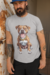 Playera Cuello Redondo Manga Corta para Hombre Diseño Perrito Cafe