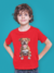 Playera Cuello Redondo Manga Corta para Niño Perrito Cafe - Tus Tazas
