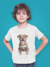 Playera Cuello Redondo Manga Corta para Niño Perrito Cafe - tienda en línea