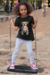 Playera Cuello Redondo Manga Corta para Niña Diseño Perrito Cafe - comprar en línea