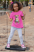 Playera Cuello Redondo Manga Corta para Niña Diseño Perrito Cafe en internet